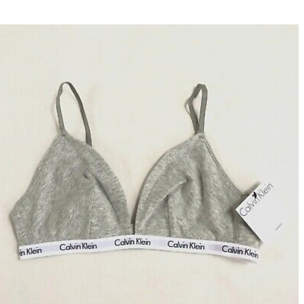 GRAY CALVIN KLEIN BRALETTE
